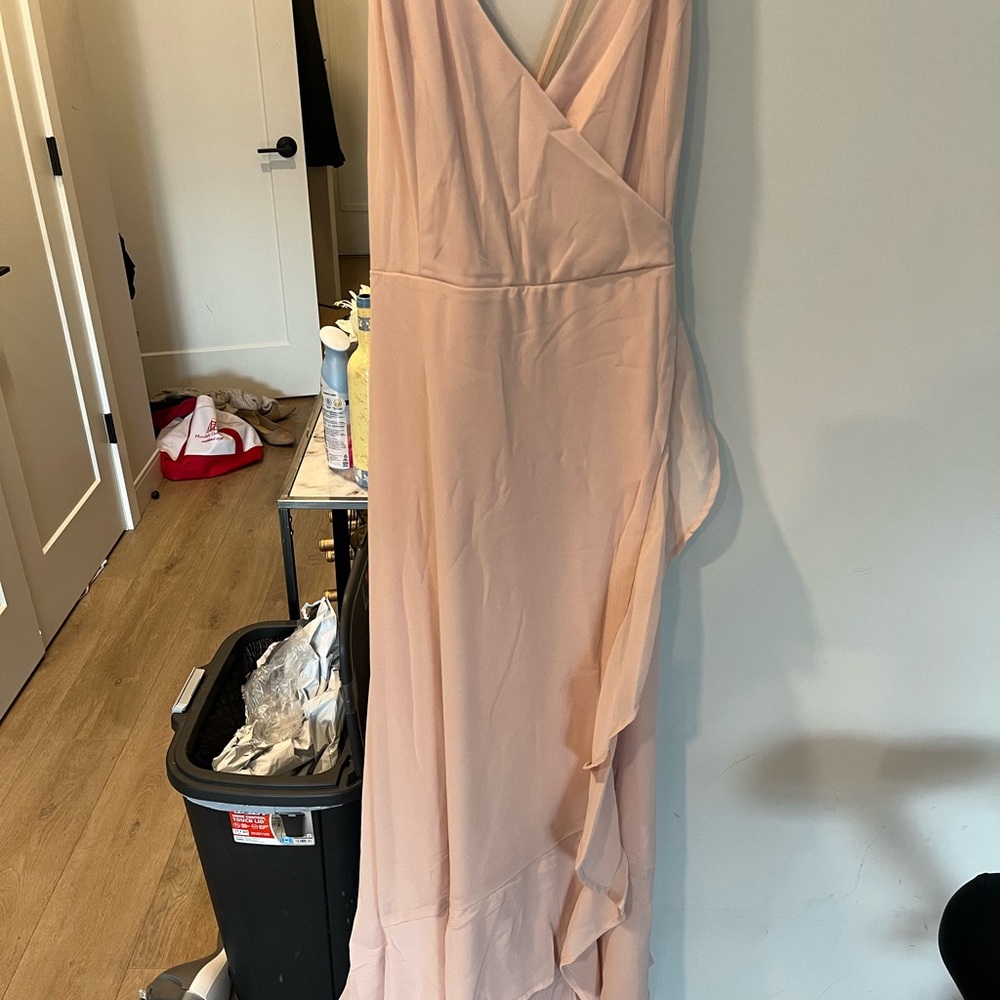 Lulu blush slid dress